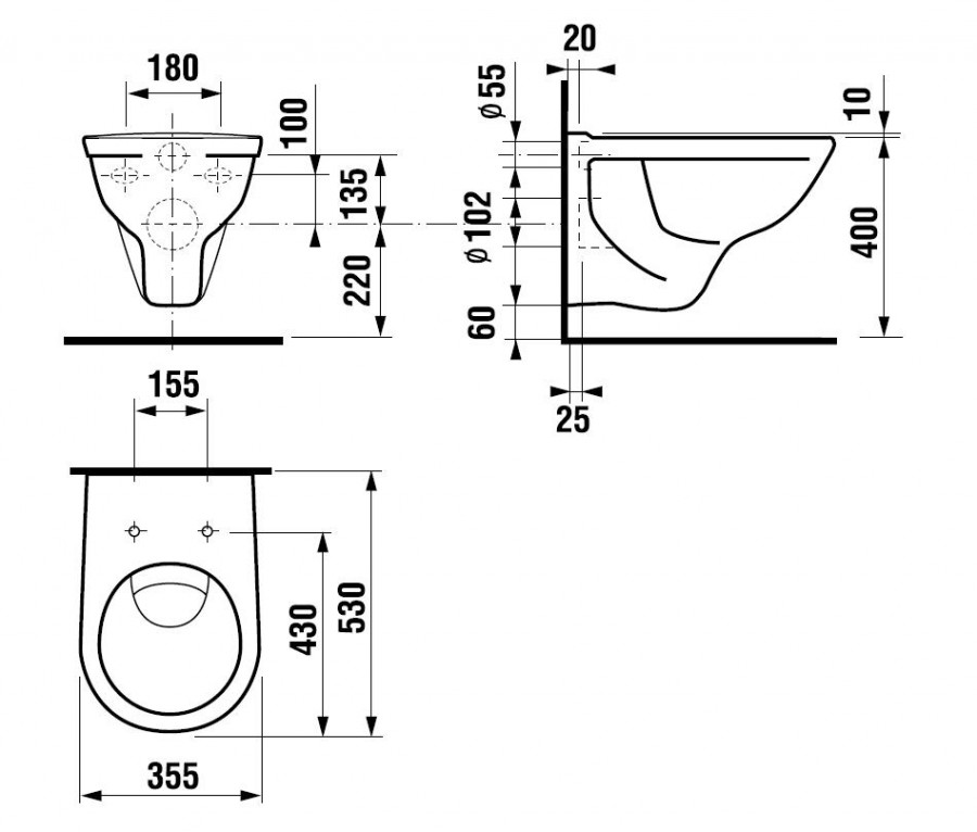LYRA (DINO) Унитаз подвесной  JIKA