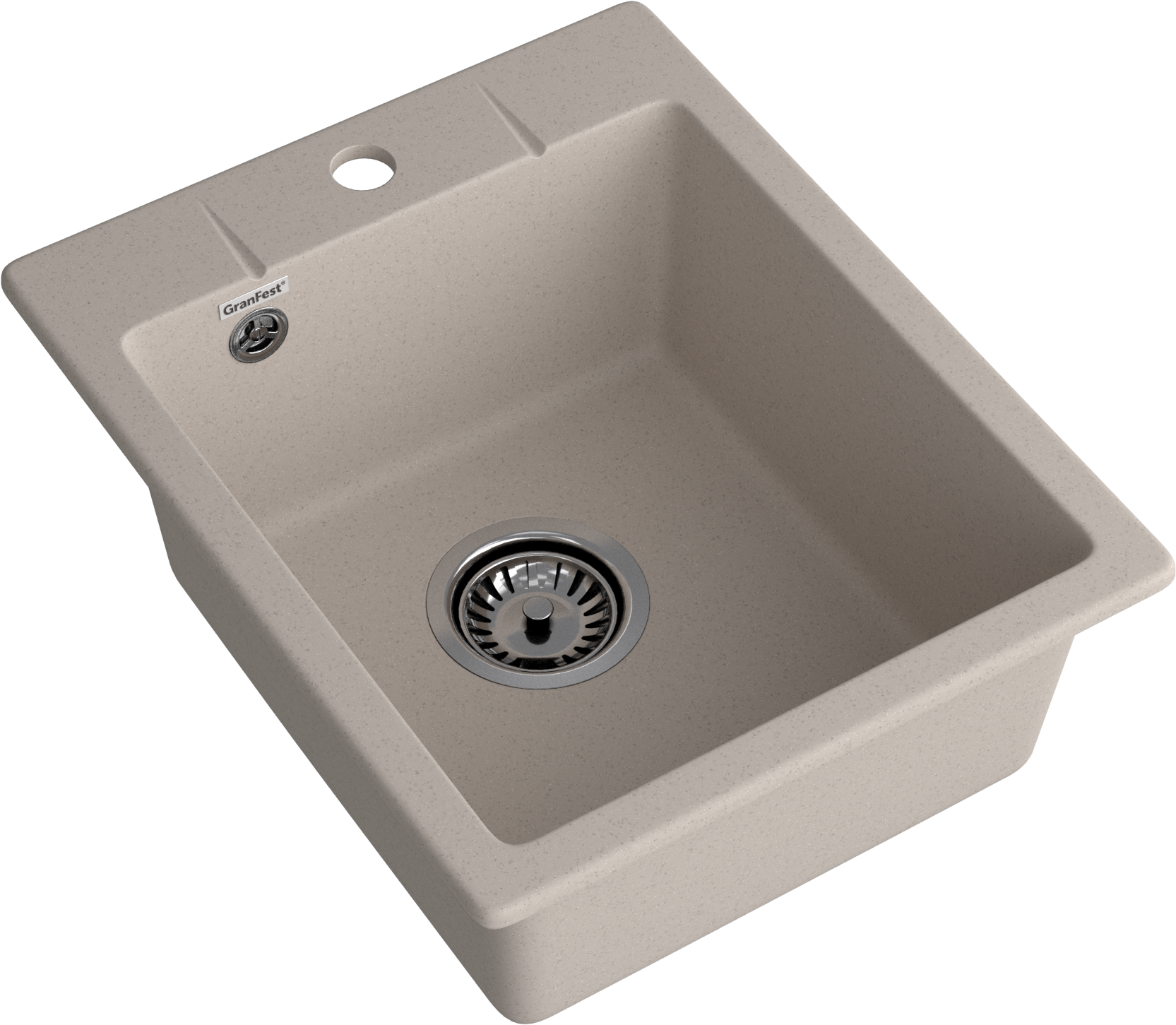 GRANFEST Мойка URBAN 240  1-чаша 400*490мм песочный арт.GF-UR-