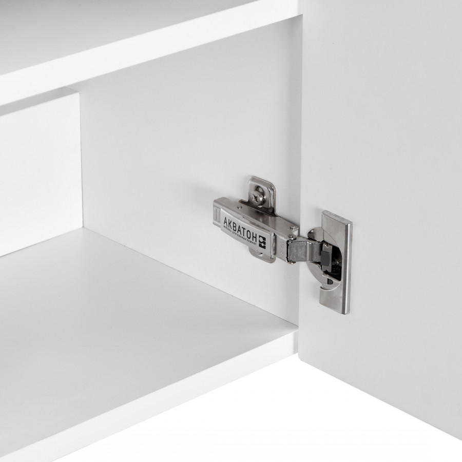 Тумба ЭКЛИПС М 46, подвесная, правая, эбони светл. (под раковину ЭРИС 46)