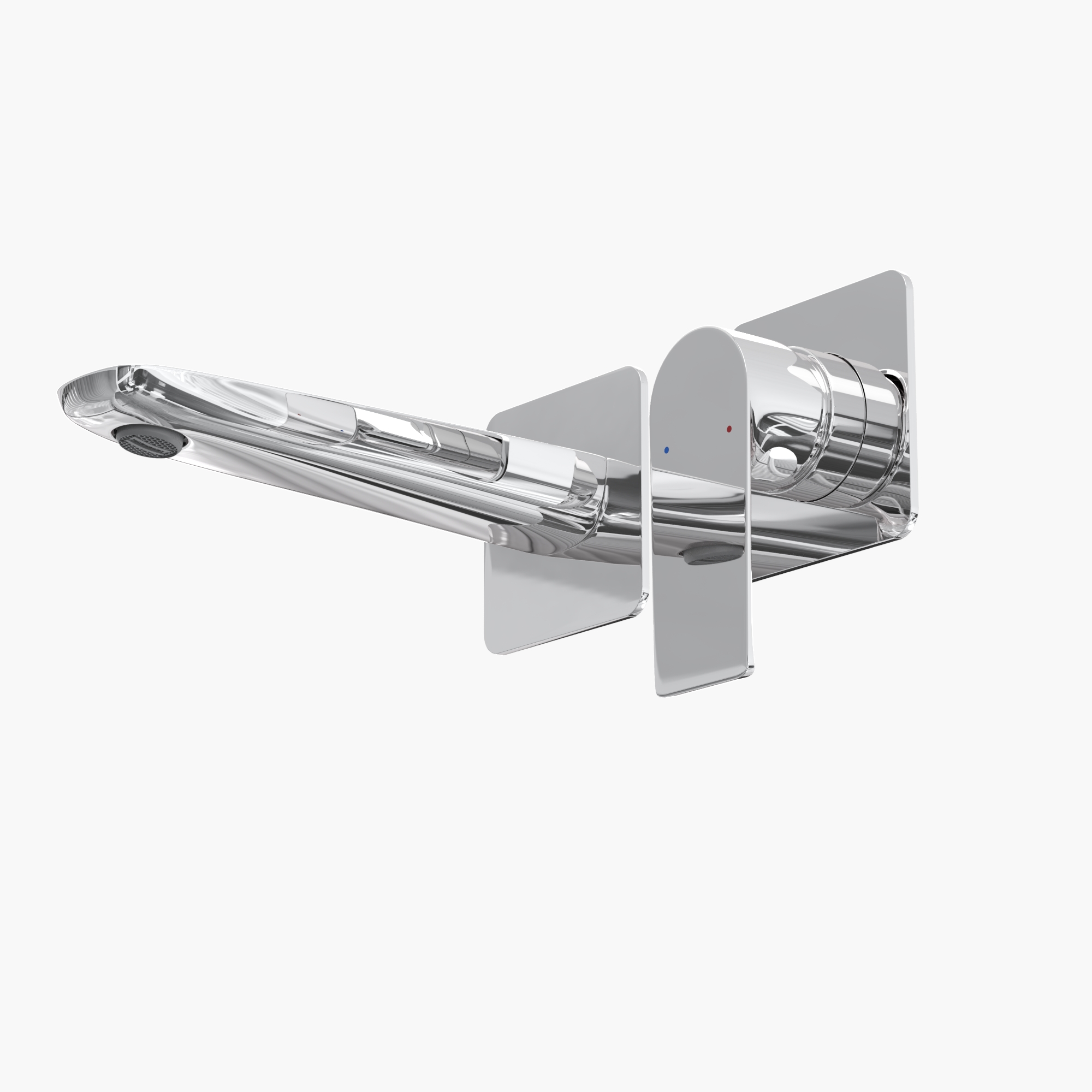 Смеситель для раковины VENTAS S скрытого монтажа, раздельный, хром глянцевый, BERGES