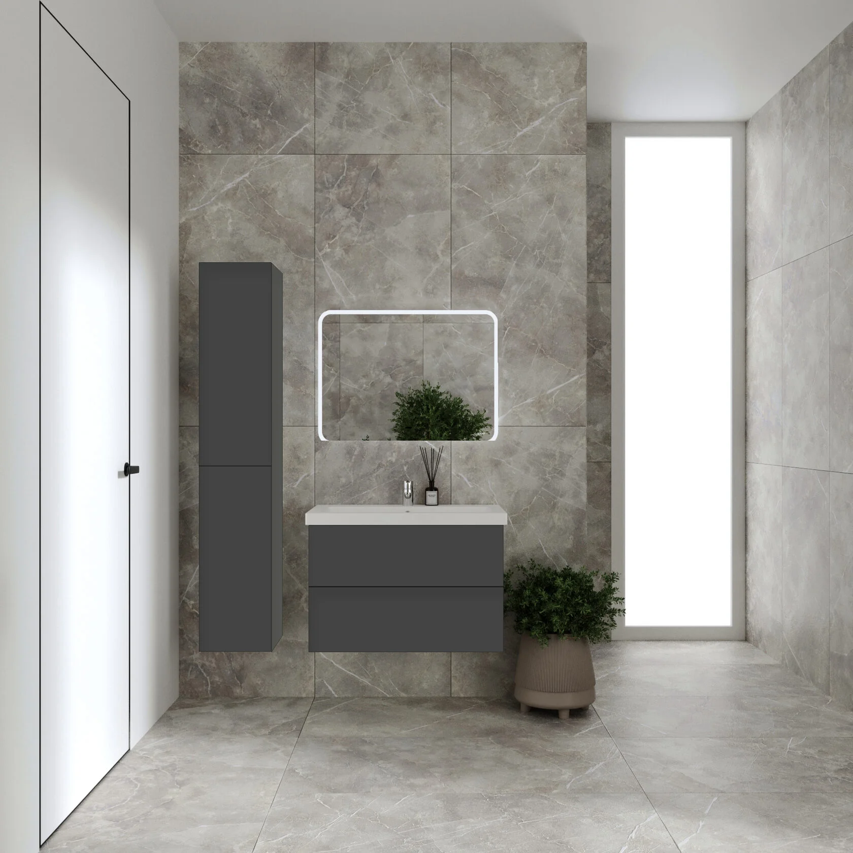 Зеркало VIANT БАЛИ с подсветкой 100х70 (VBAL10070-ZLED)