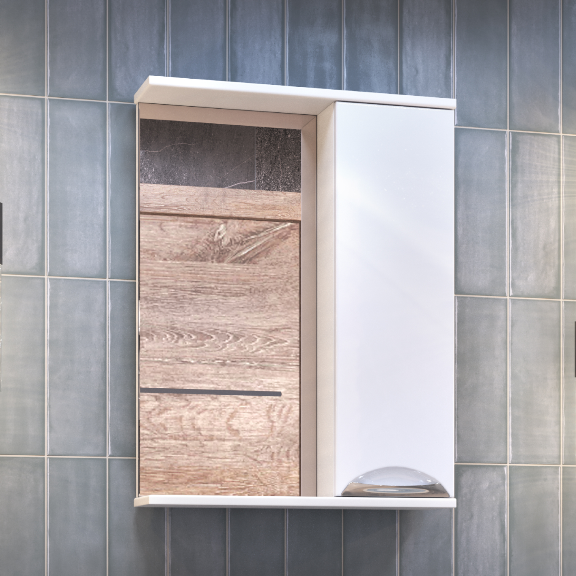 Зеркало со шкафом VIGO Callao 50 подвесное белый (z.CAL.50.R)