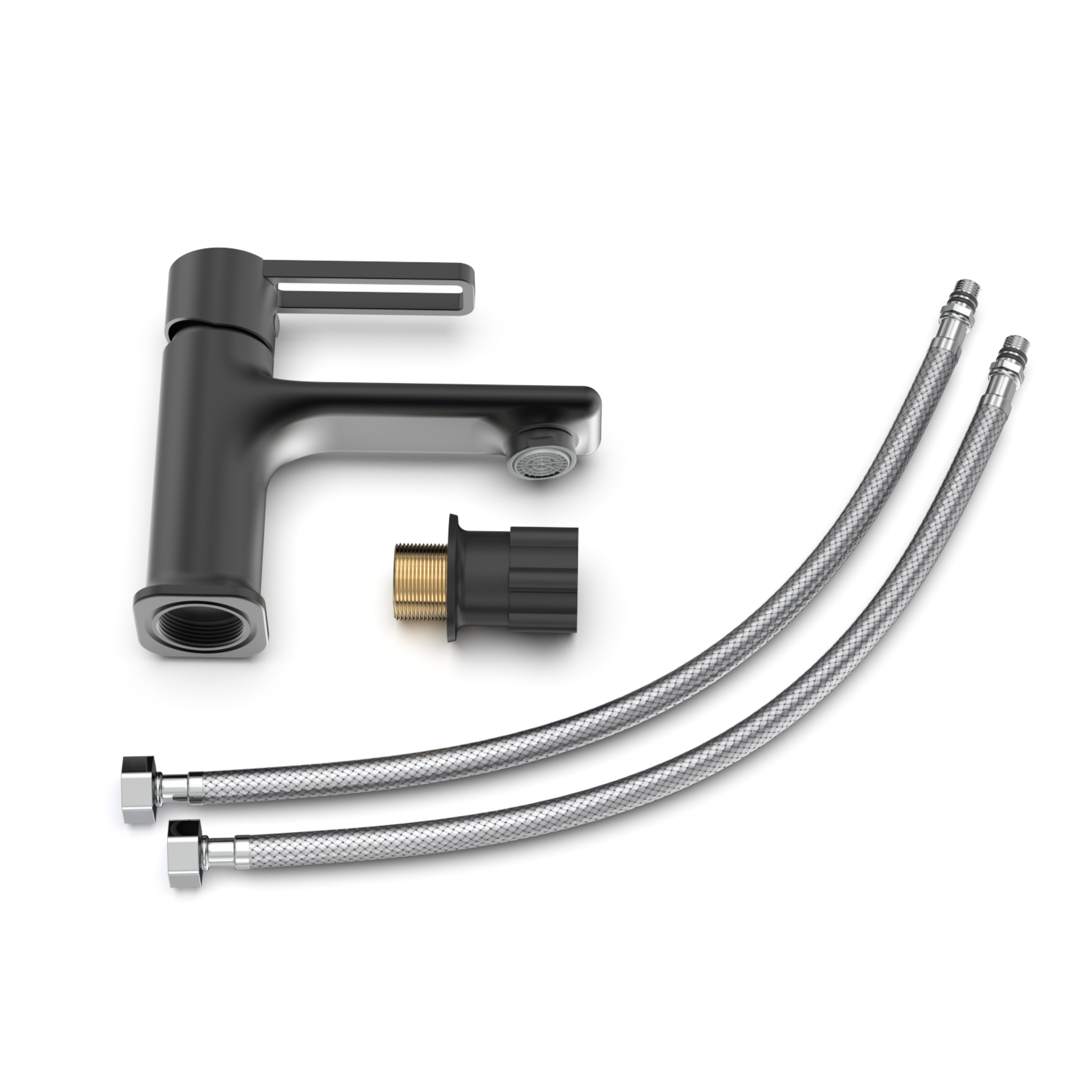 Смеситель для раковины TOKITO KUDO черный (TOK-KUD-1011)