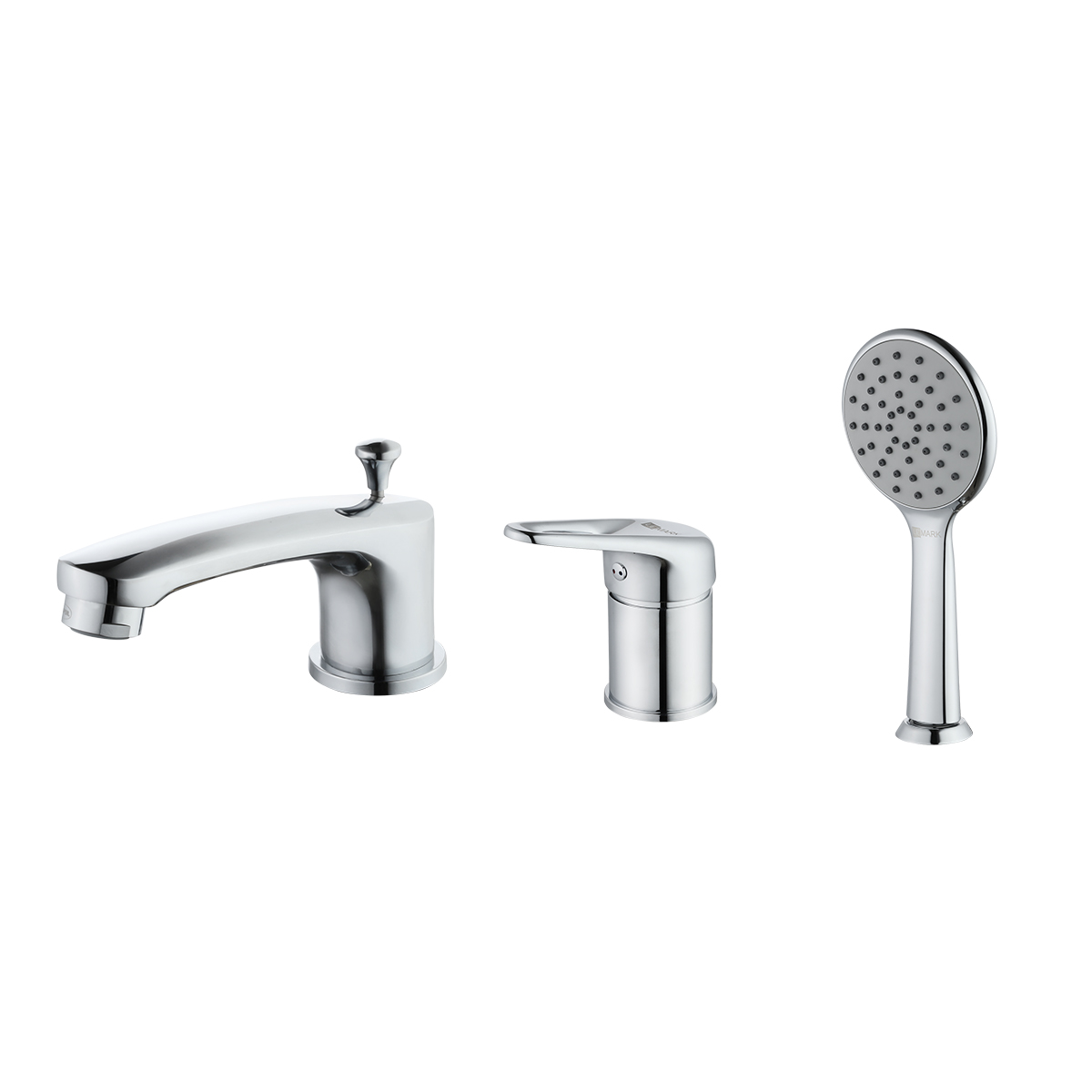 Luna Смеситель на борт ванны, на борт 3отв. с изливом 147мм лейка, р/ОД, хром, LM, LM4145C