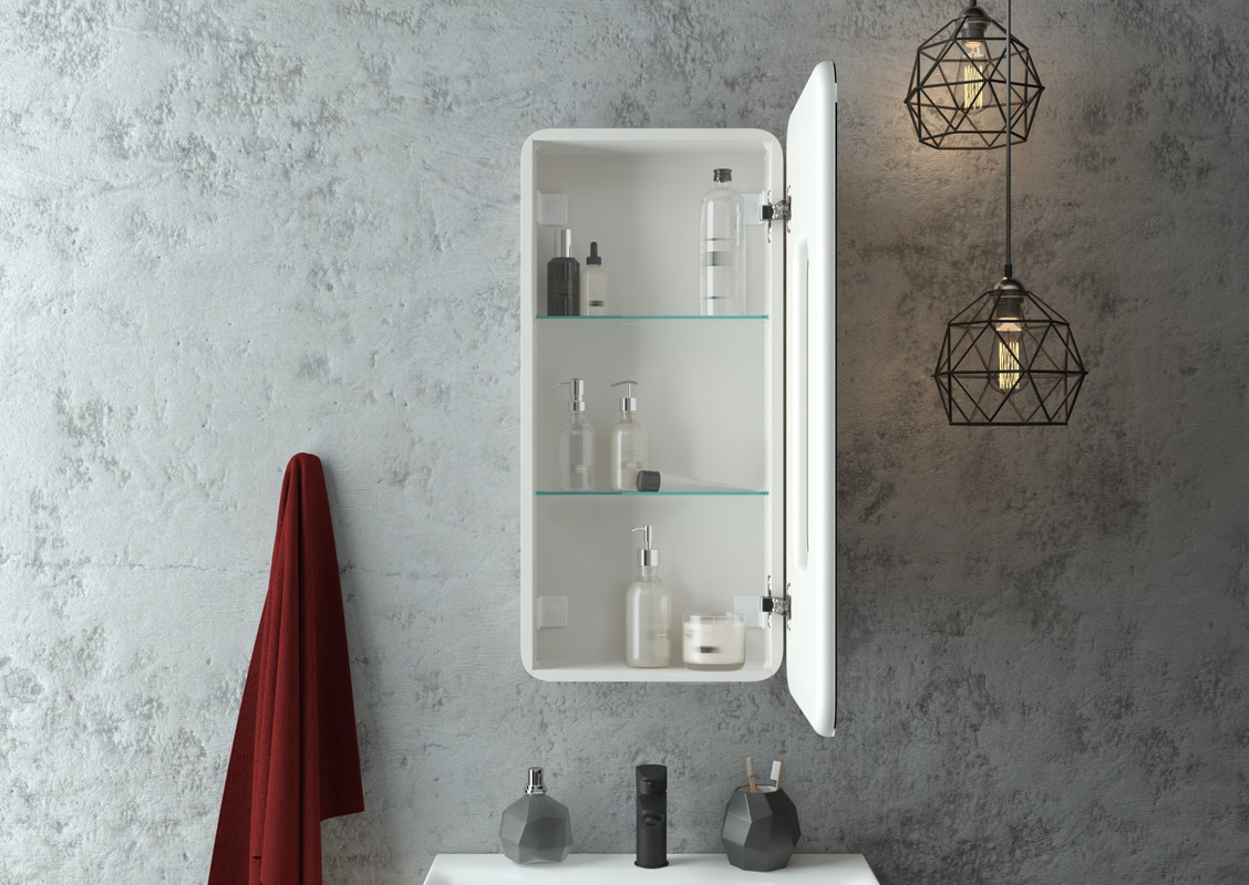 Зеркало-шкаф Elliott LED 400х800 правый