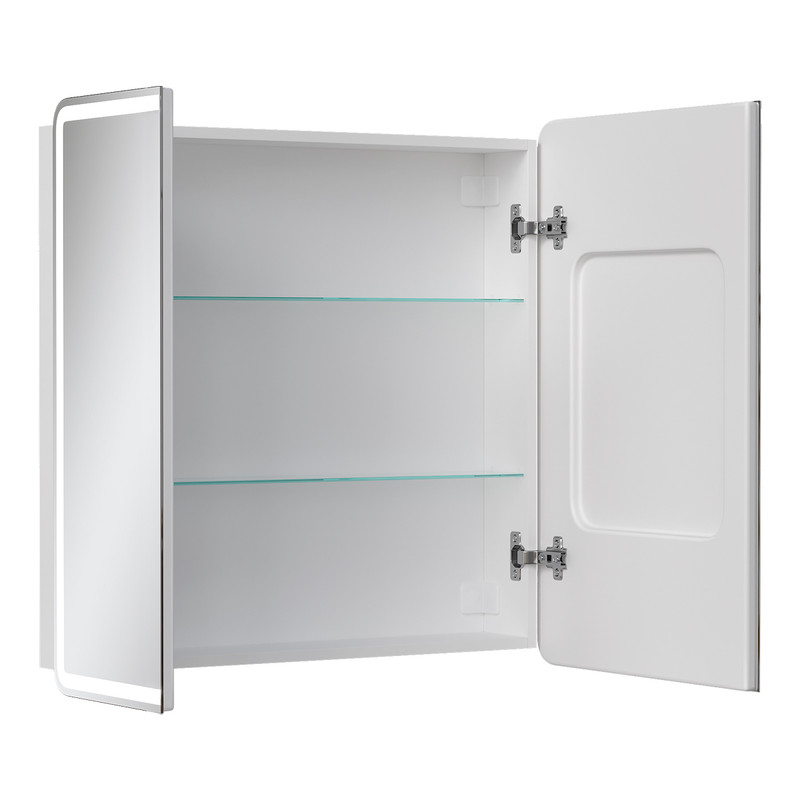 Зеркальный шкаф EQUIL Soldi LED 80 белый софт