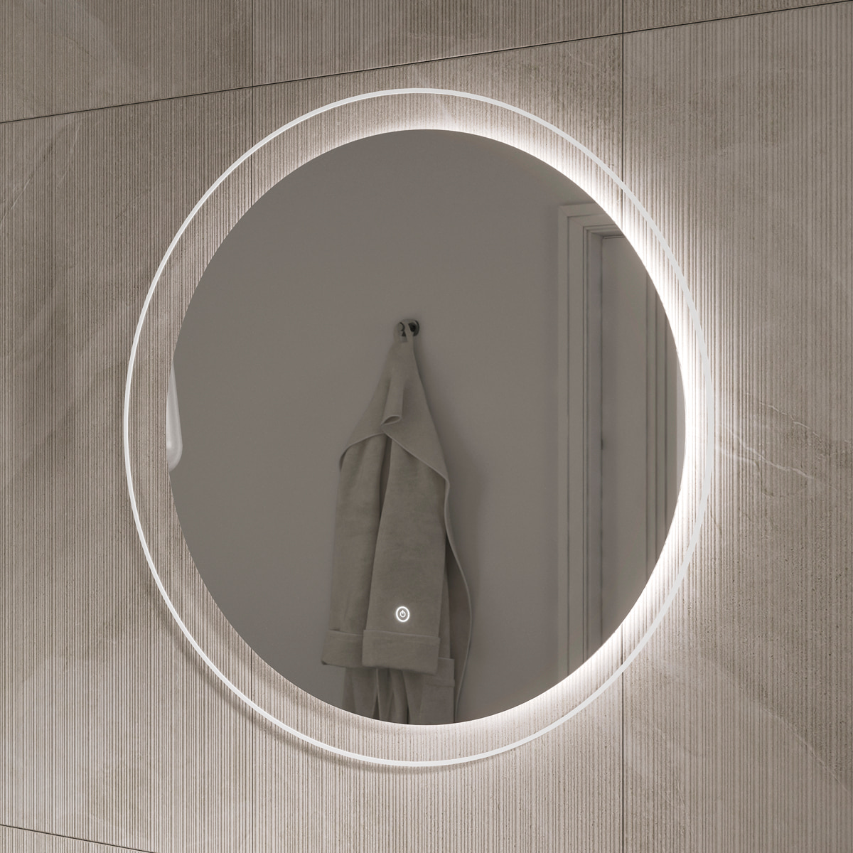 Зеркало EQUIL Elegante D80 с подсветкой амарок)