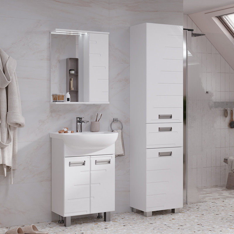 Пенал Джоли/Joli 40, напольный, белый, VOLNA