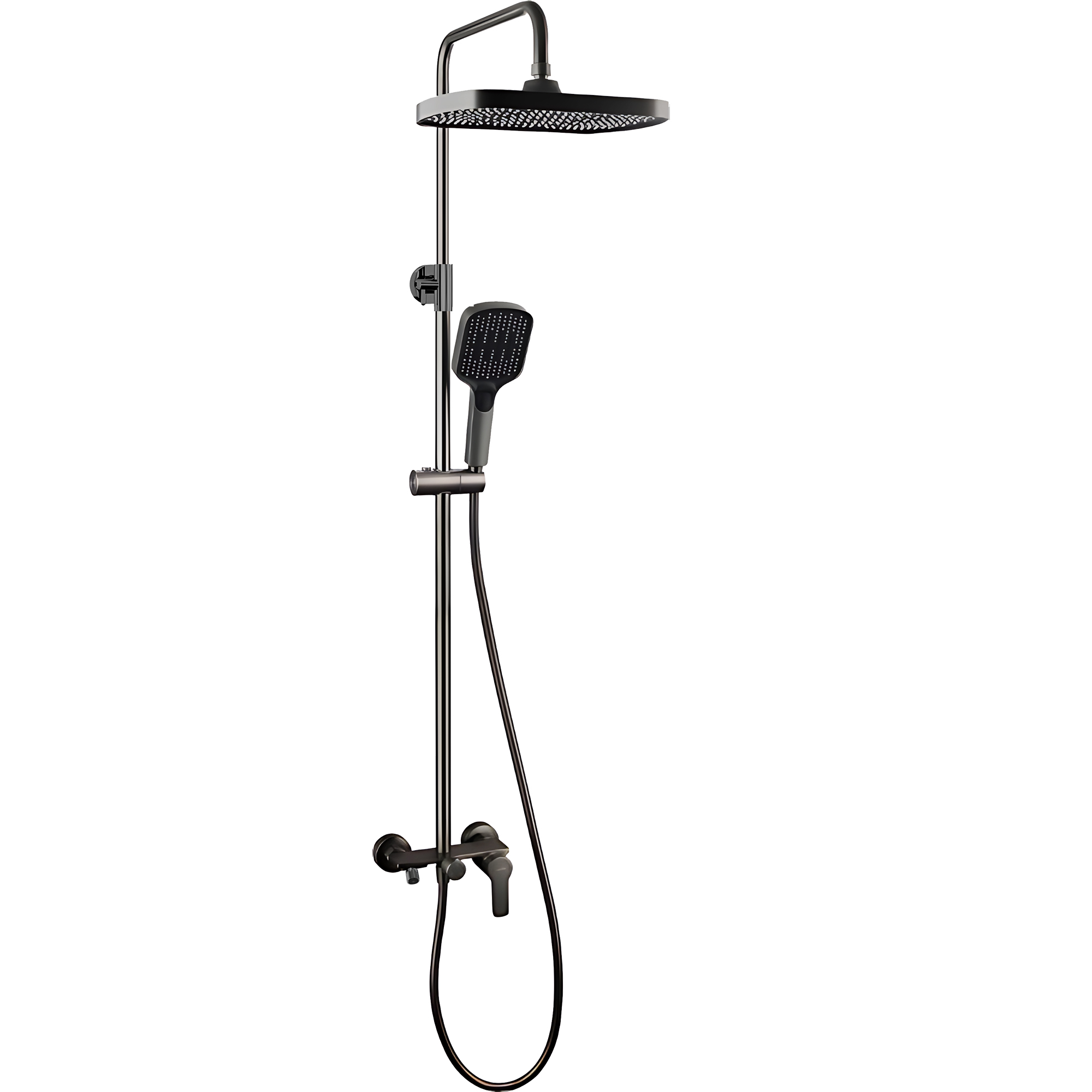 Душевая система TOKITO RAIN вороненая сталь (TOK-RAI-1022GM)