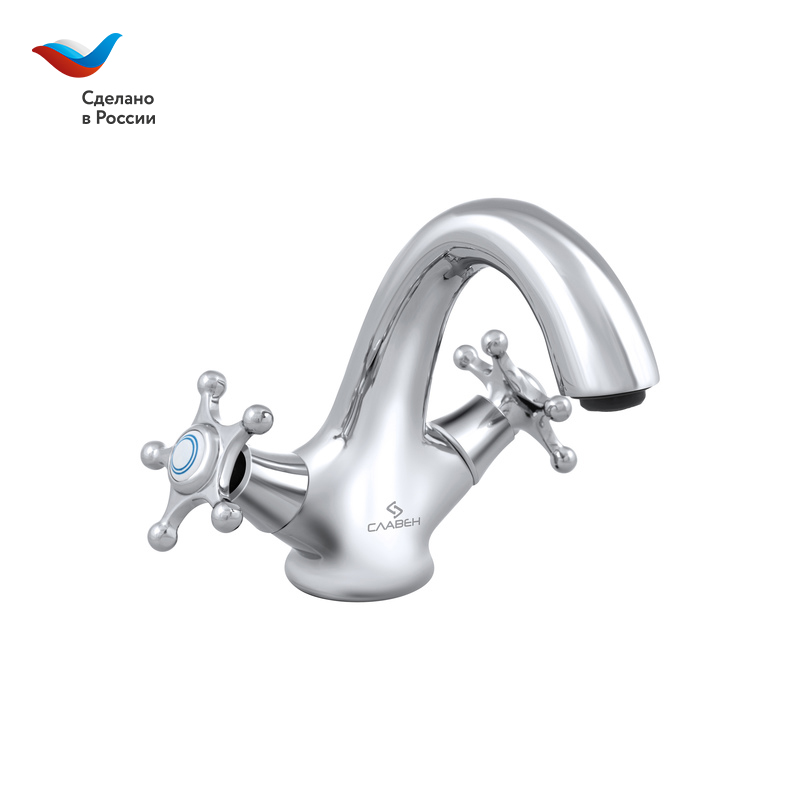 Смеситель для раковины СЛАВЕН Город СЛ-ДВ-И10 хром