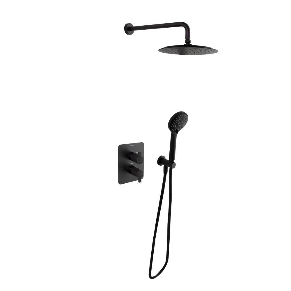 Встраиваемая термостатическая душевая система с тропическим душем и душевым комплектом BLAUTHERM 948