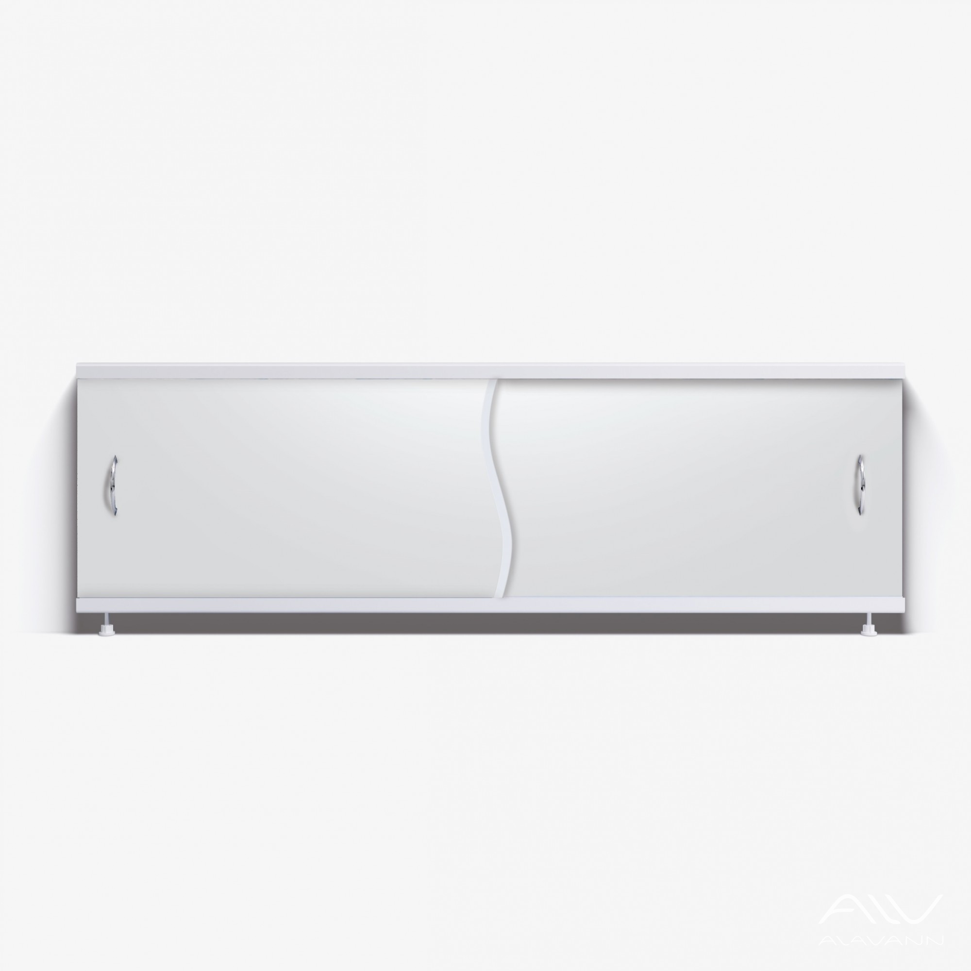 ПРЕМЬЕР Экран для ванны 150 см, полистерол, белый, ALAVANN