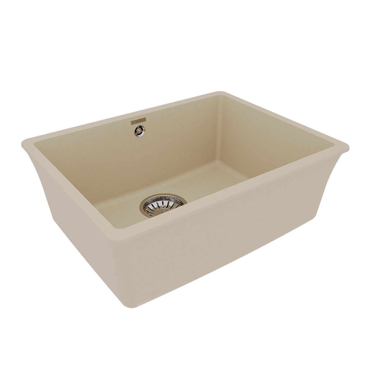 Кухонная мойка Lemark SINARA 540-U подстольного монтажа из кварцгранита, Бежевый