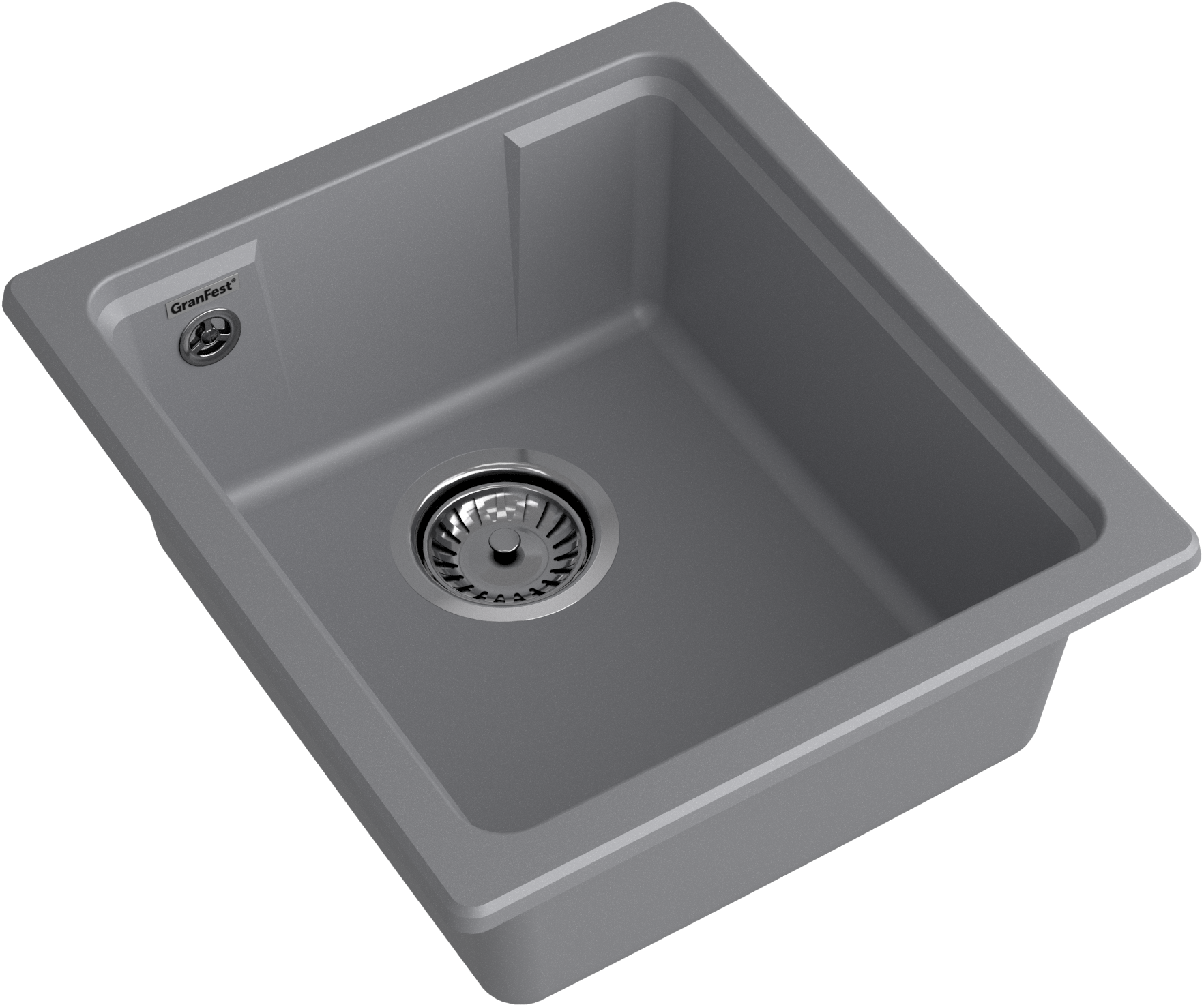 GRANFEST Мойка URBAN 4540  1-чаша 400 х 450 мм темно-серый арт.GF-UR-