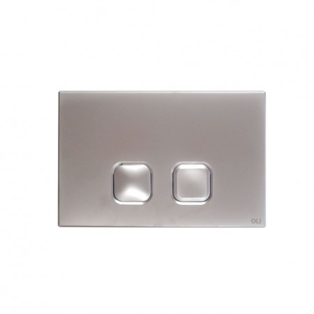 070827 Панель механ. двойная PLAIN, пластик, хром глянцевый, OLI 