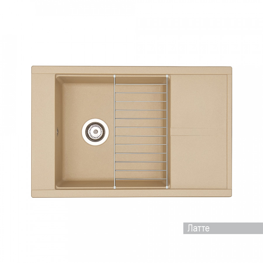Мойка для кухни Делия 78 787x516x218 мм, прямоуг. с крылом, латте