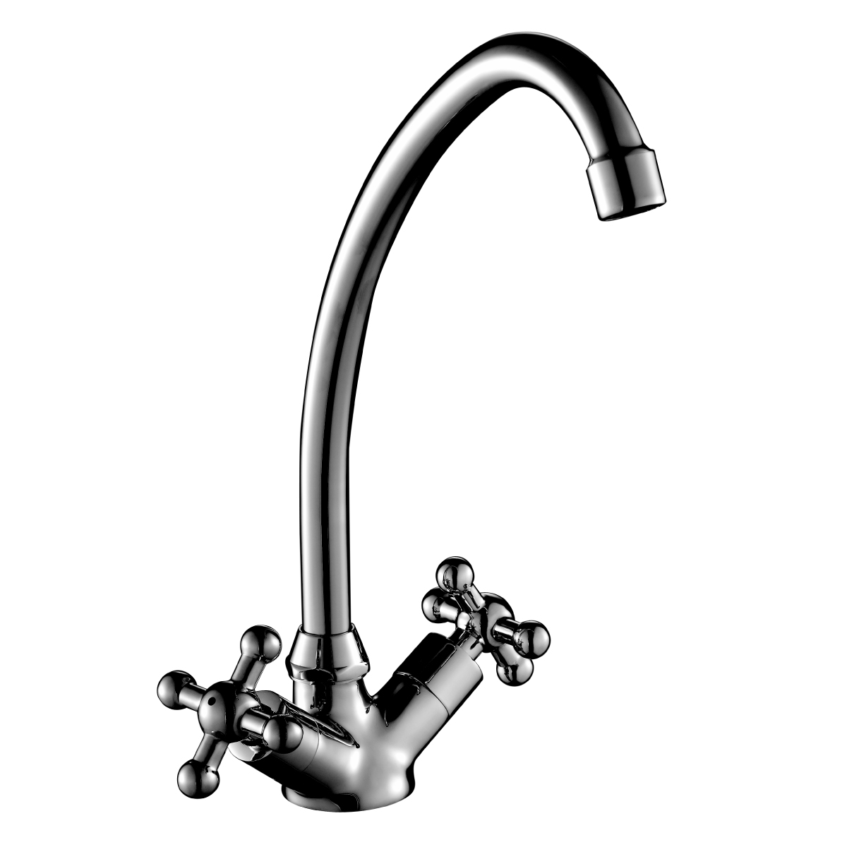 G02 Смеситель для раковины, пов.излив 161мм, р/ДВ, хром, ROS, G02-62