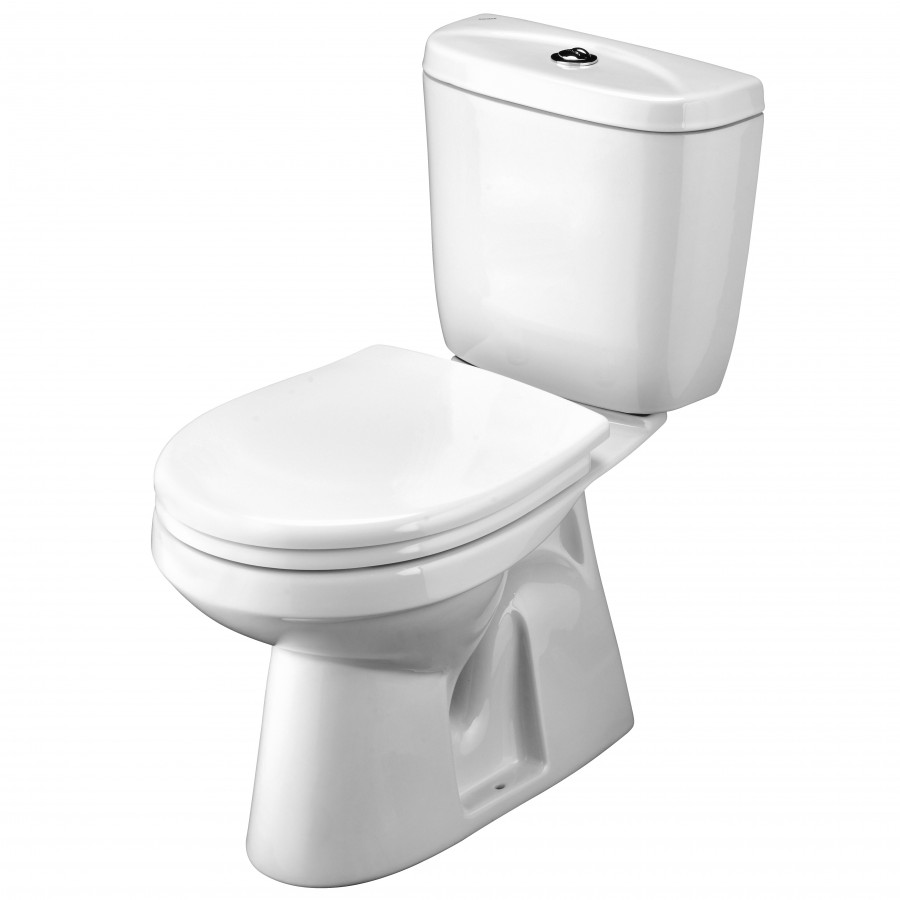 АНИМО Унитаз-компакт, в пол, 2-х режимная арматура, сиденье дюропласт. Soft-close. САНТЕК