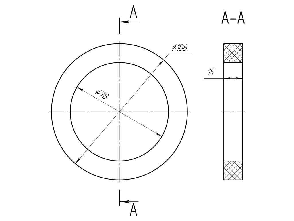 Прокладка бачка унитаза АНИ Пласт M075 вспененная