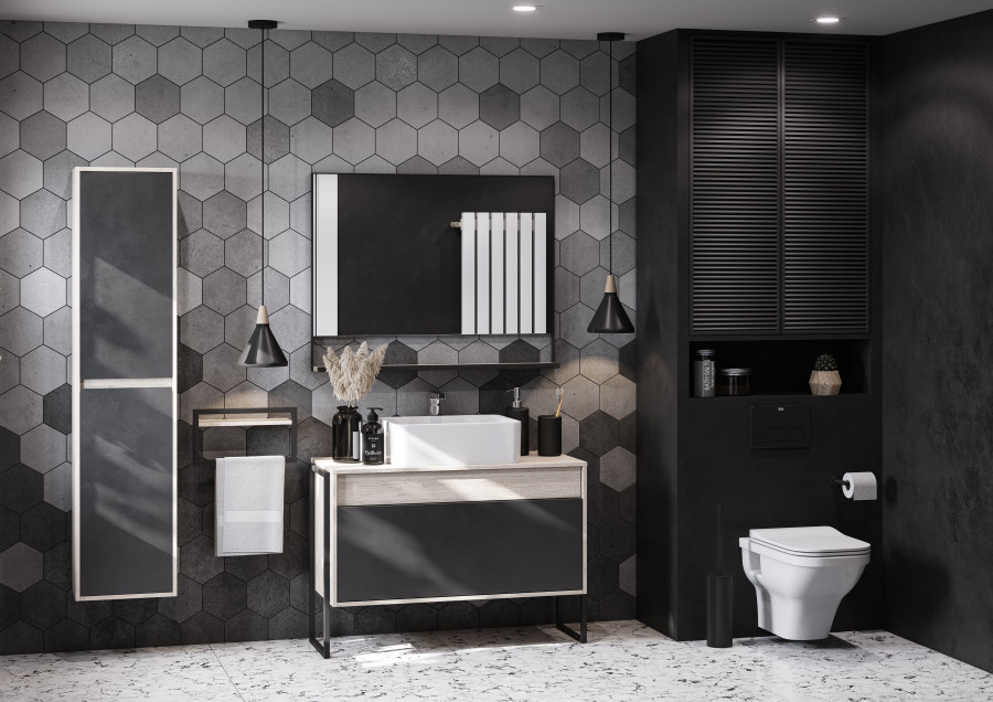 Зеркало ЛОФТ УРБАН 100, дуб орегон