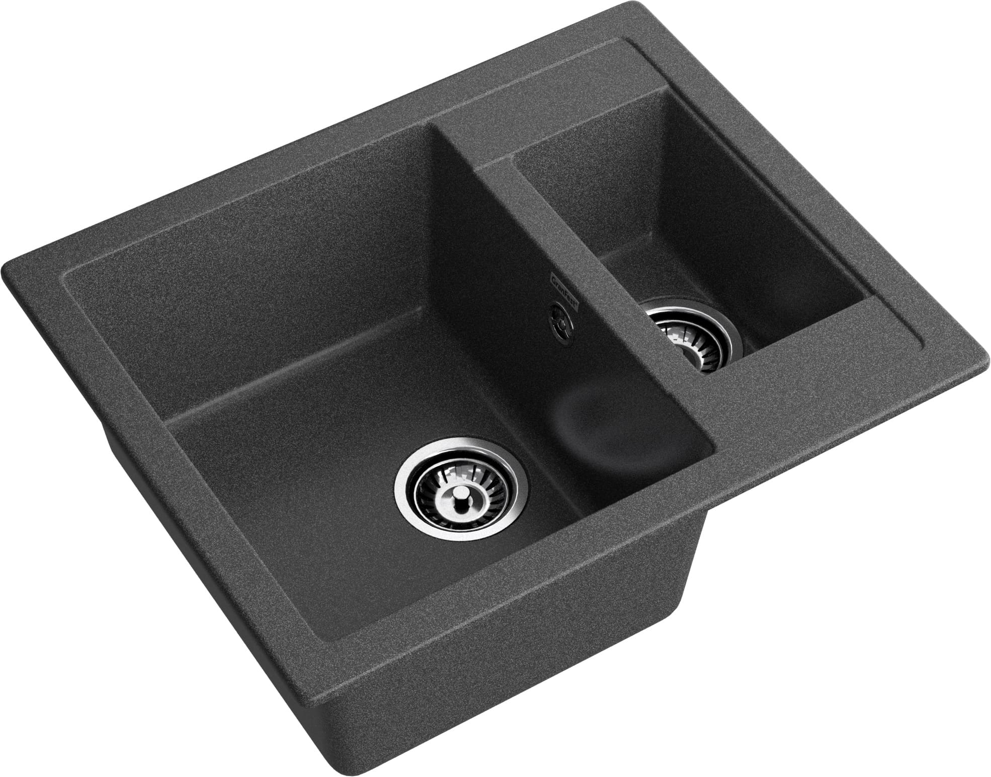 GRANFEST Мойка композит QUADRO GF-Q--610K 1.5-чаши. 610*500мм графит арт.GF-