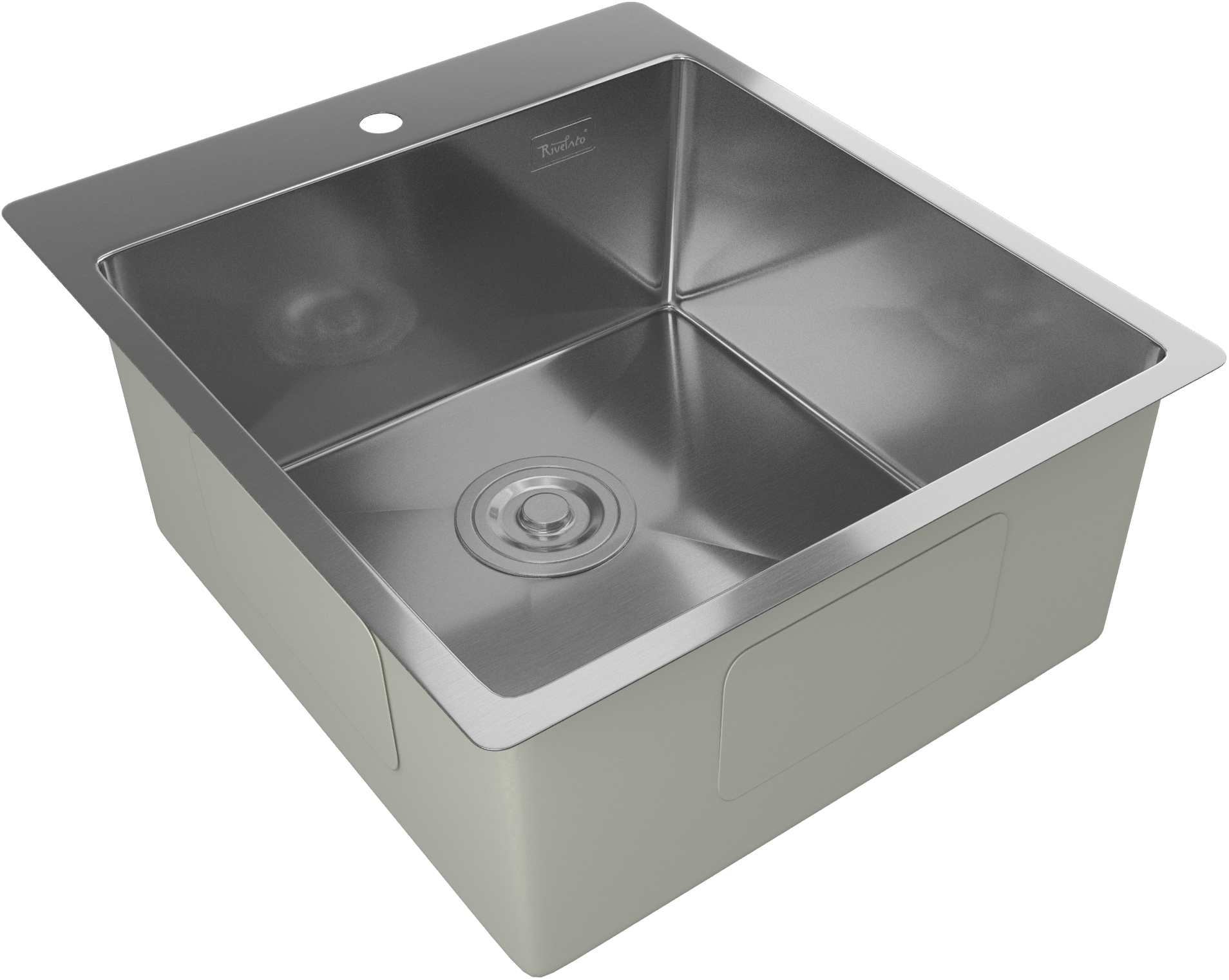 Rivelato Rinox 4450 Мойка нерж.сталь 1 чаша 440*500*200 мм арт.4450
