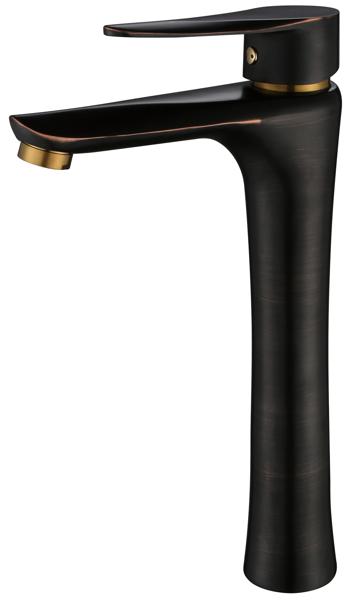 Смеситель для раковины ПРОФСАН ПСМ-301-6 STEEL нержавеющая сталь AISI-304 высокий тип См-УмОЦБА Черн