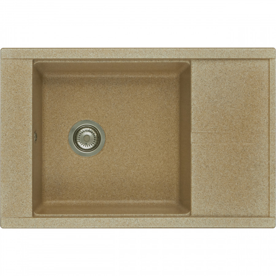 Мойка для кухни Делия 78 787x516x218 мм, прямоуг. с крылом, песочный
