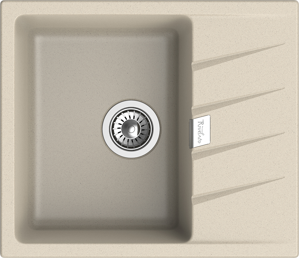 RIVELATO Мойка RAUM 58  1-чаша 580*500мм beige scuro арт.