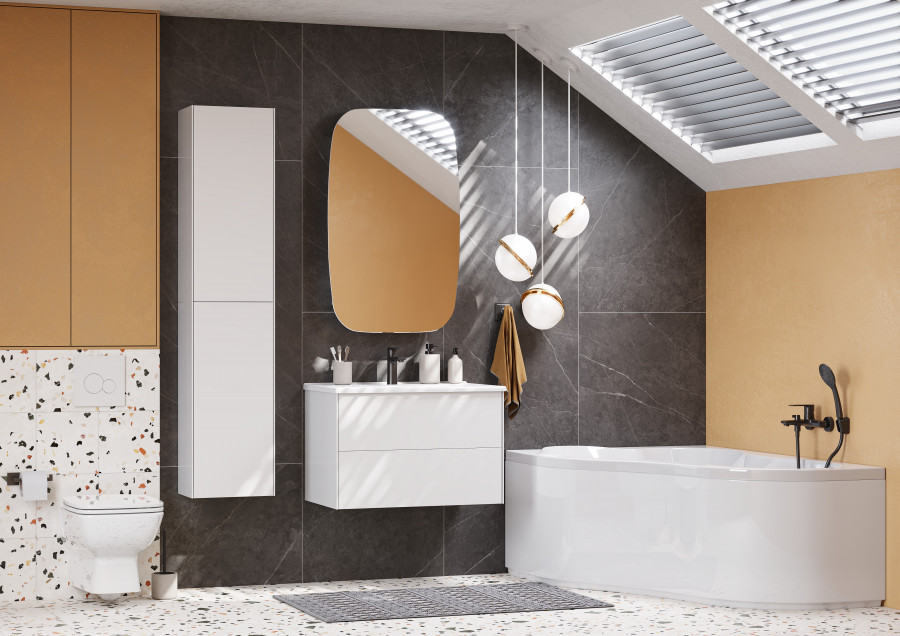 Шкаф СОХО 40, подвесной, белый глянец