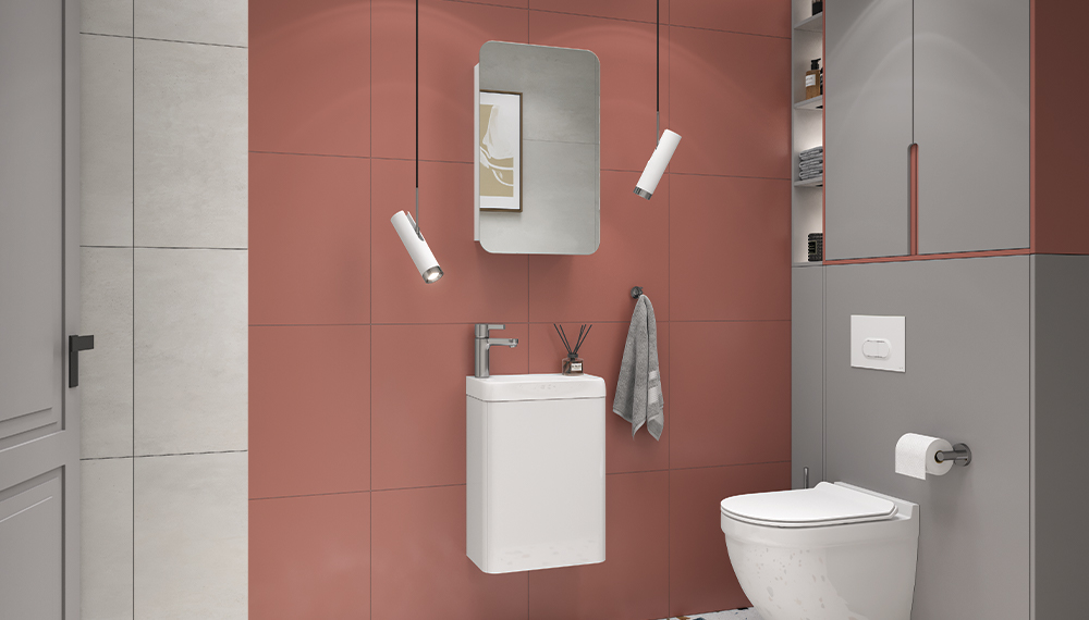 Шкаф навесной VELVEX Bio 400 с зеркалом