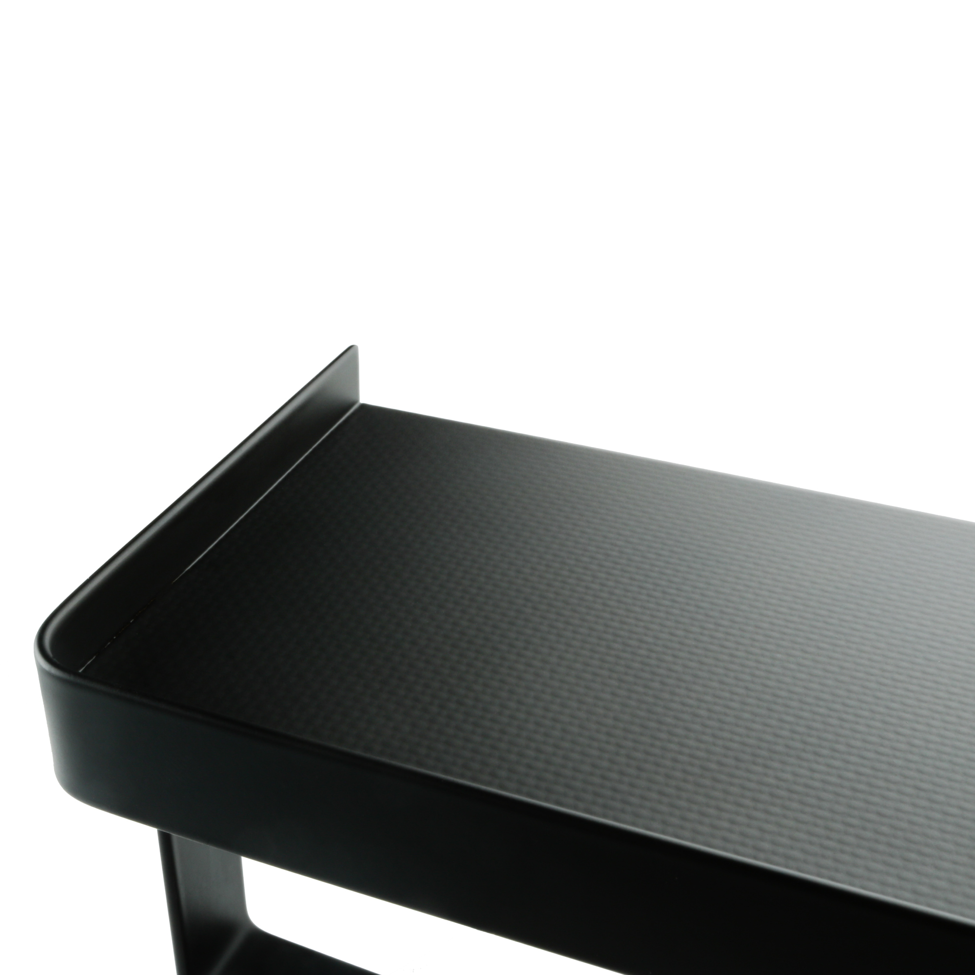 Бумагодержатель с полкой для телефона черный FIXSEN HOTEL (FX-31011B)