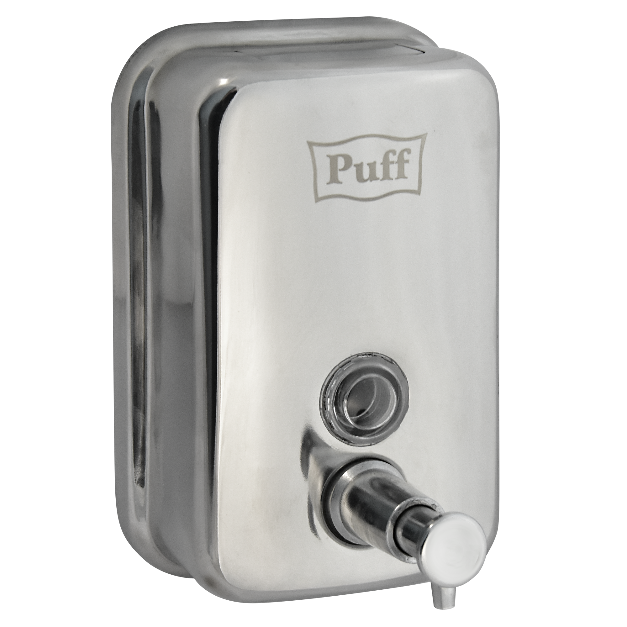 Дозатор для жидкого мыла из нерж. стали puff-8605, хром, 500 мл, глянцевый, 17х12х12 см