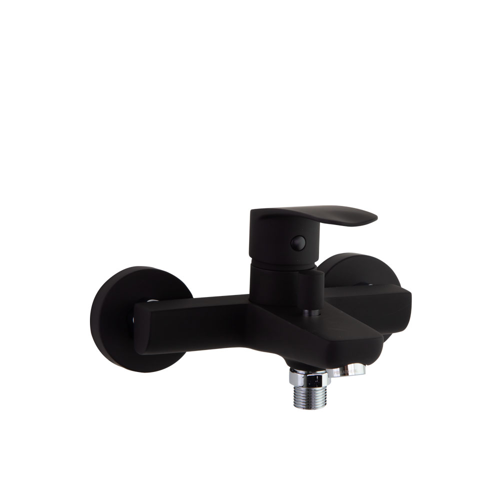 Смеситель для ванны наружнего монтажа однорычажный NEW FLY 570502SNM матовый черный