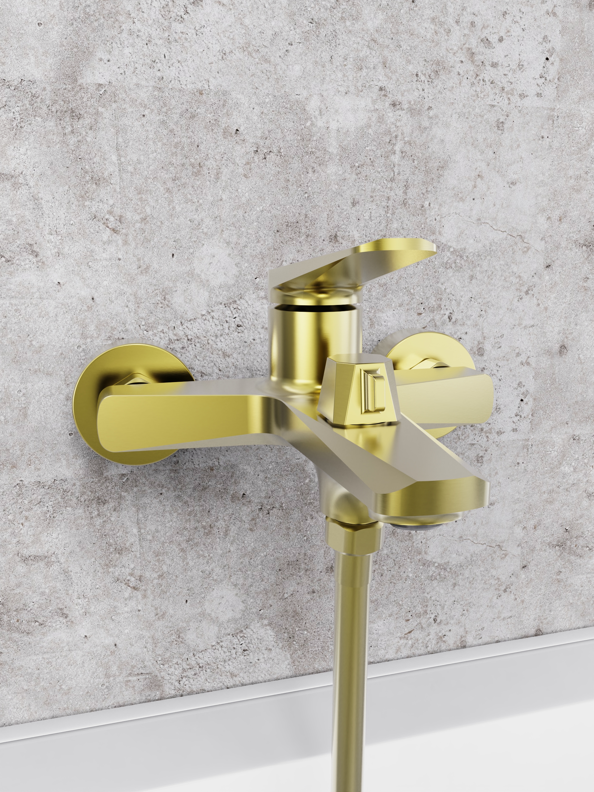 Смеситель для ванны TOKITO KIN брашированное золото (TOK-KIN-1014)