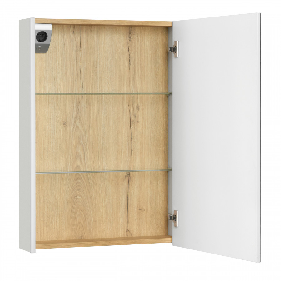 UP Зеркальный шкаф 60, правый, белый глянец, ROCA