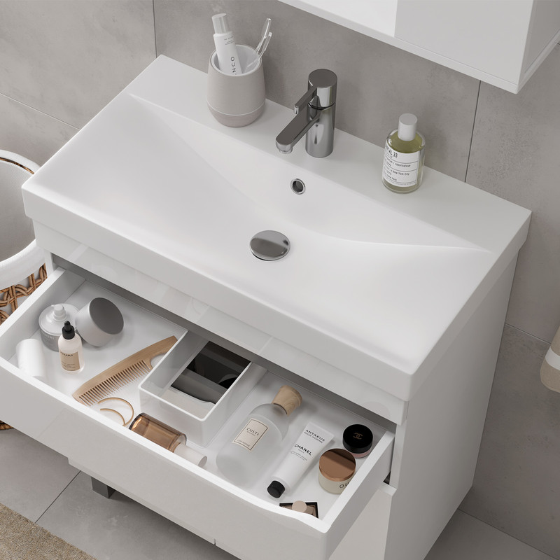 Раковина Lake 70, белая, EQUIL