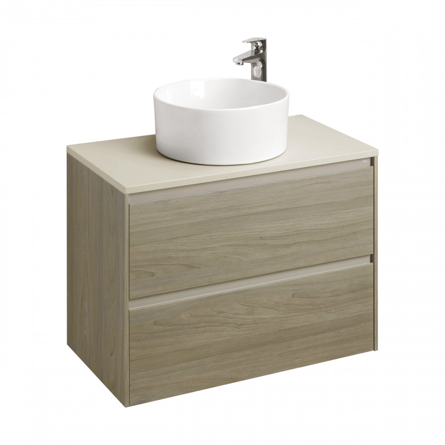 ONA Модуль для раковины 800 мм, 785x450x565 мм, с 2 ящиками, темный вяз, ROCA