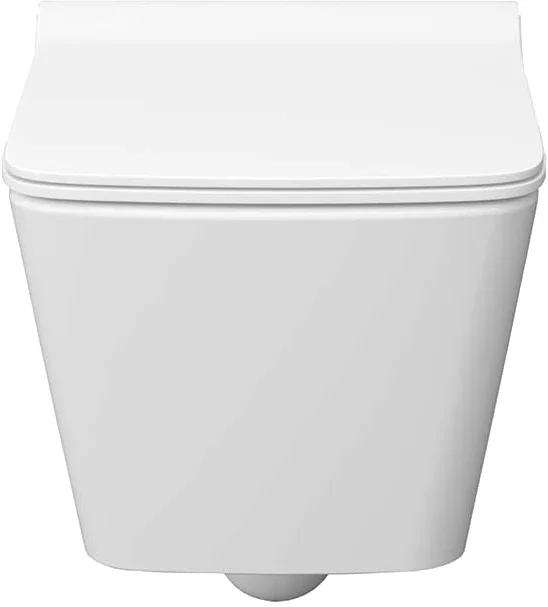 Унитаз подвесной КЕРАМИН ТОБАГО R МЛ Slim Soft Close безободковый, сиденье  дюропласт с микролифтом CDB00027033 (4810531143567)