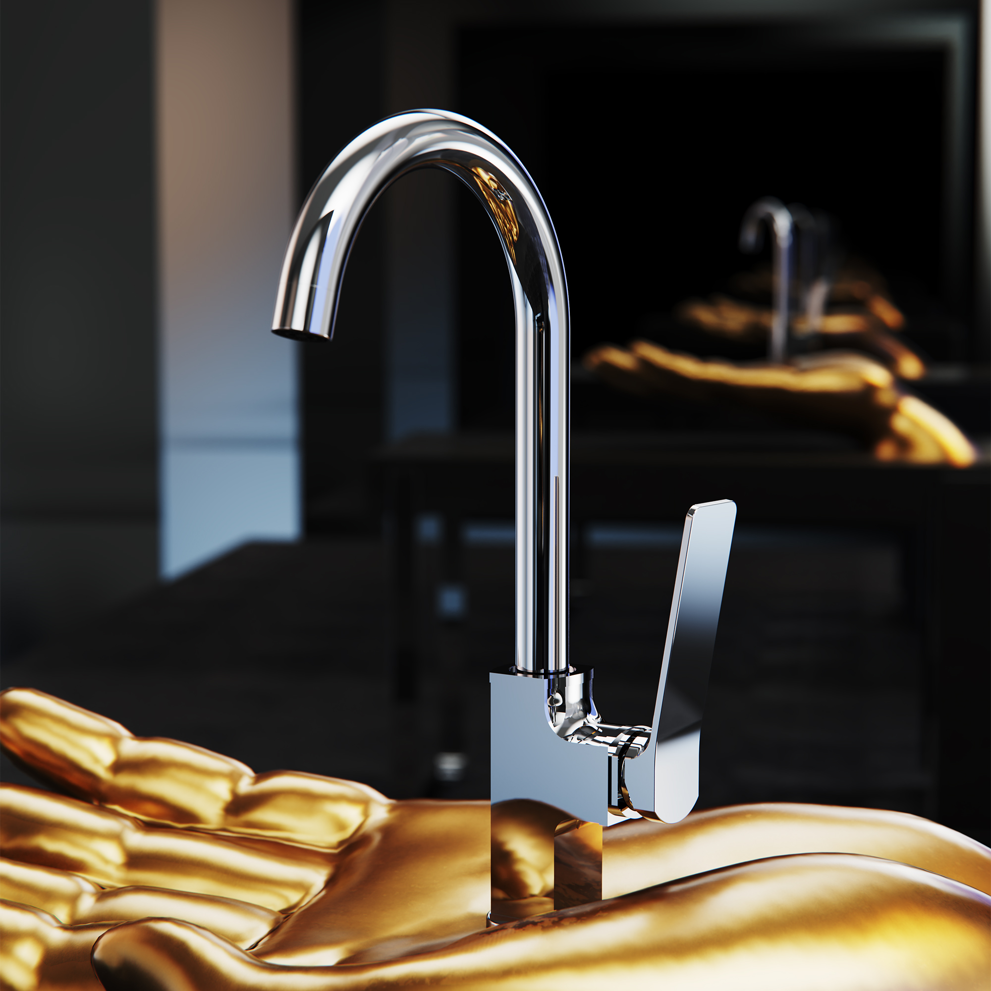 Смеситель для кухни TOKITO YOKOHAMA хром (TOK-YOK-1013)