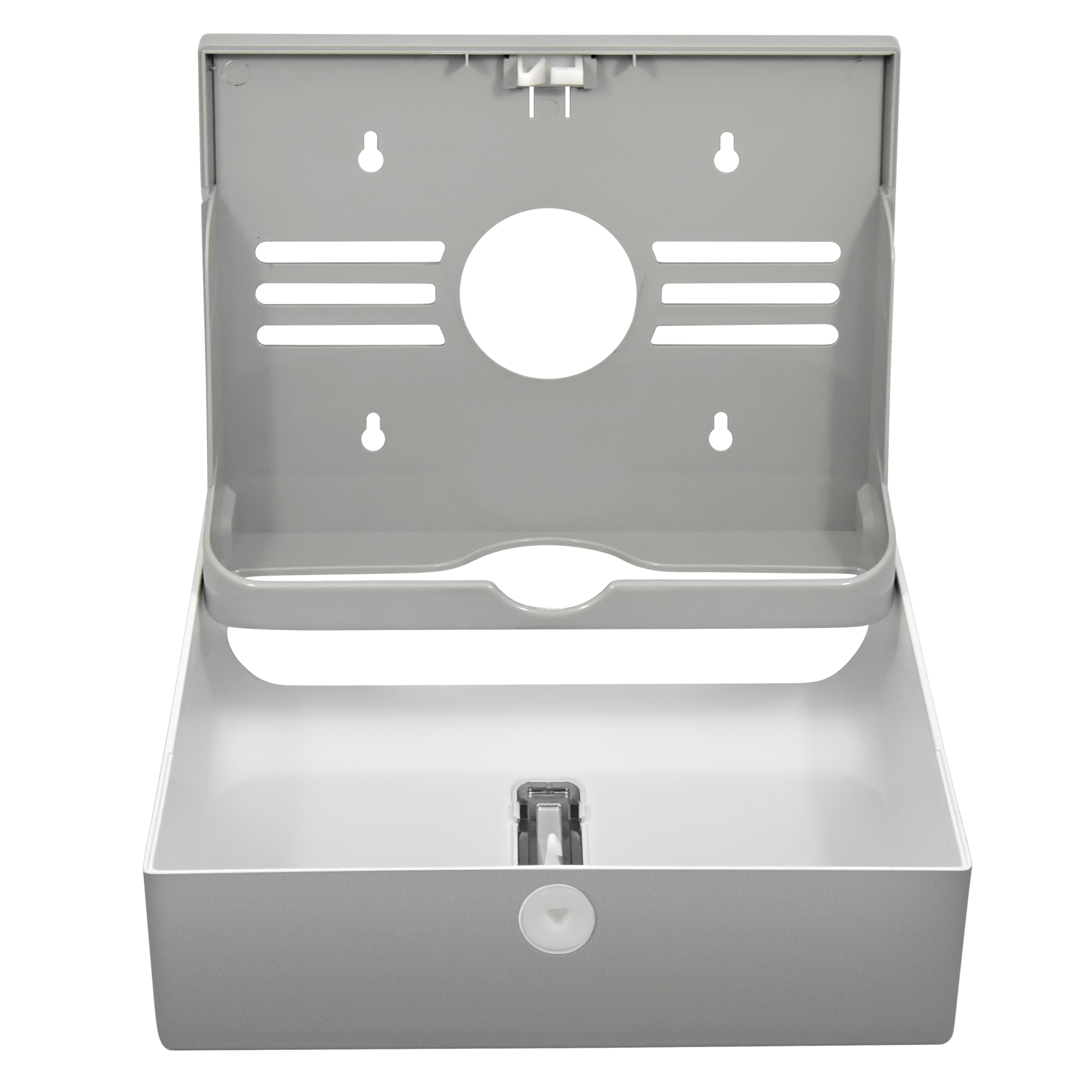 Диспенсер бумажных полотенец Puff-5130S, хром, с замком, ABS-пластик