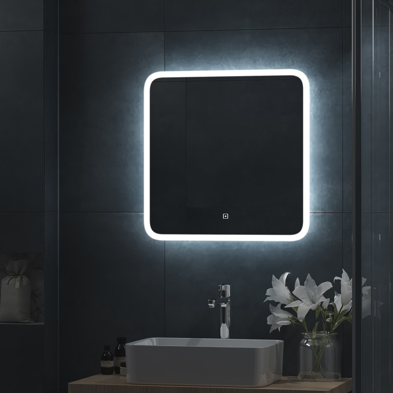 Зеркало Bruno Led 600х600 с сенсором