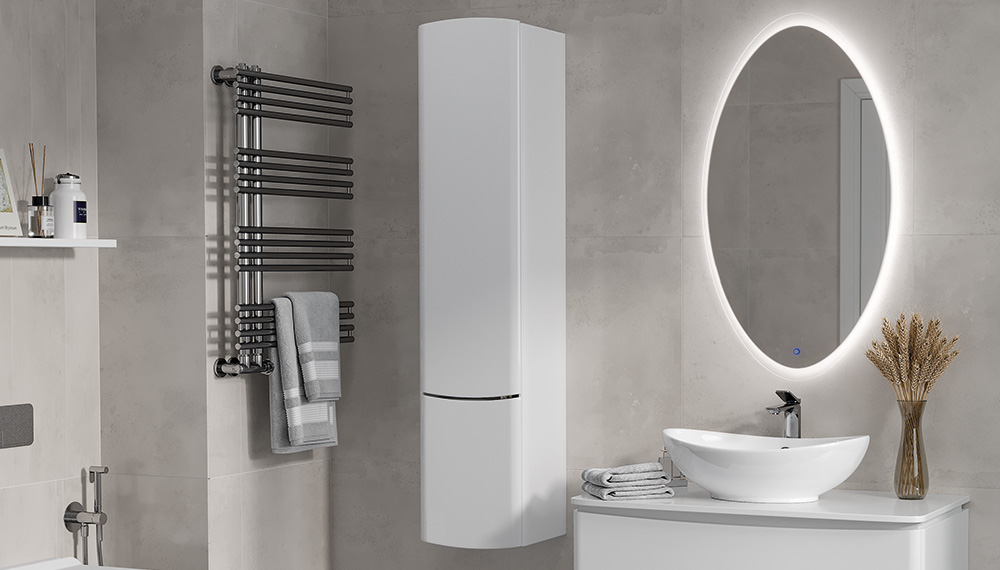 Шкаф VELVEX Luna 350 навесной белый