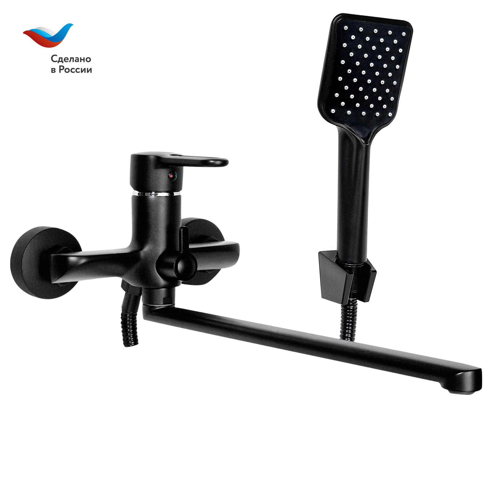 Смеситель для ванны СЛАВЕН Город СЛ-ОД-Т3Ч черный