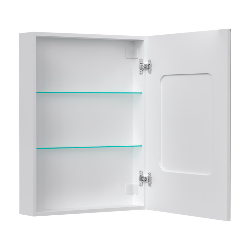 Зеркальный шкаф EQUIL Corner LED 60 с часами правый белый