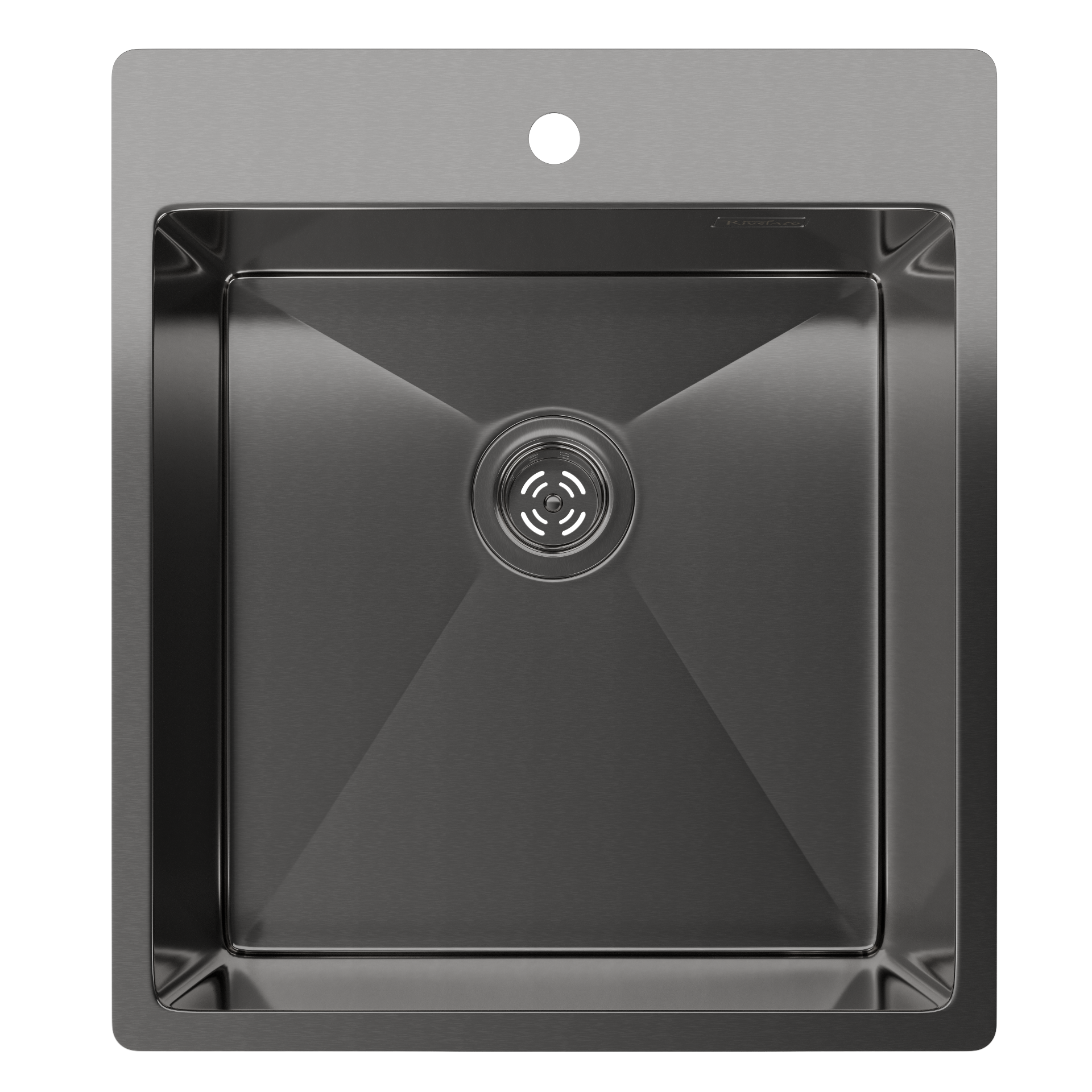 Rivelato Rinox 4450 PVD black Мойка нерж.сталь 1 чаша  440*500*200 мм арт.4450 PVD black