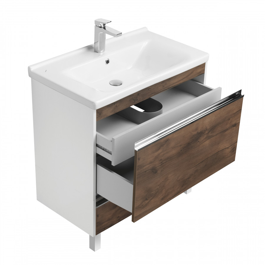 Тумба КАПРИ 80, таксония темная (под раковину МИРАНДА 80)