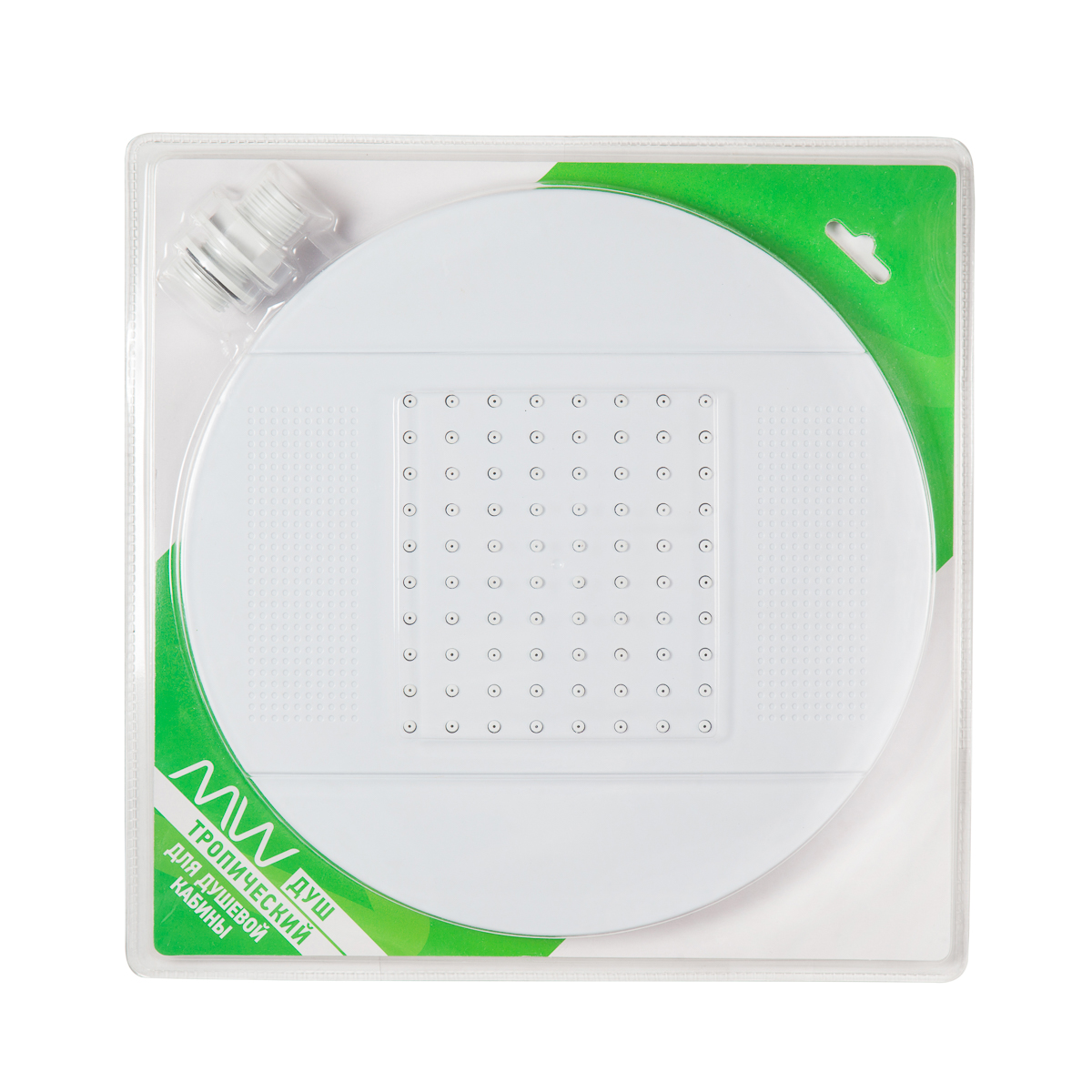 MIRWELL Душ верхний без подсветки 250мм белый, в блистере