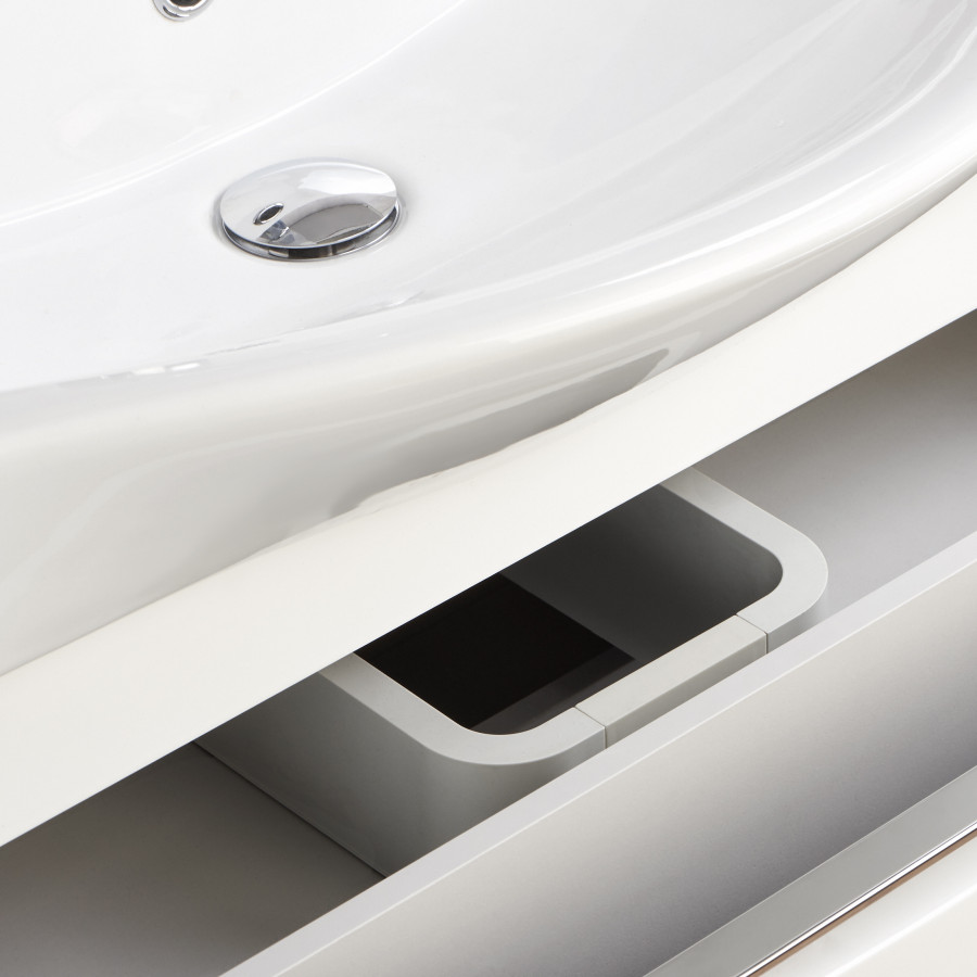 Тумба КАПРИ 60, подвесная, белая (под раковину МИРАНДА 60)