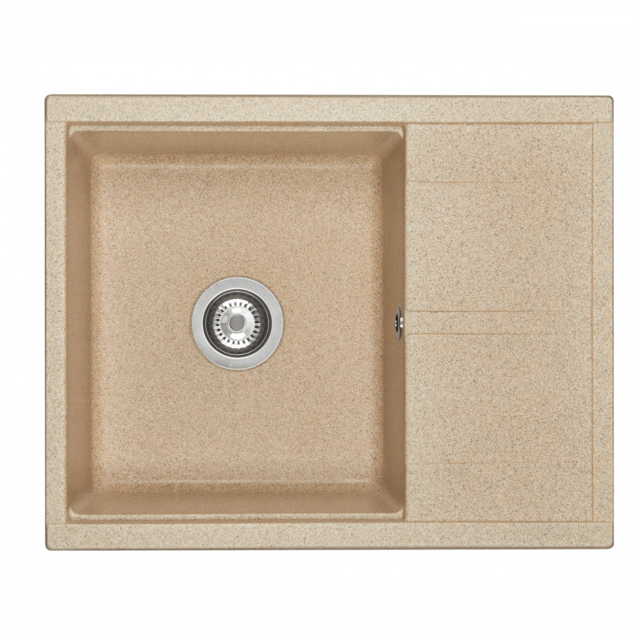 Мойка для кухни  Делия 65 650x516x218 мм, прямоуг. с крылом, песочный